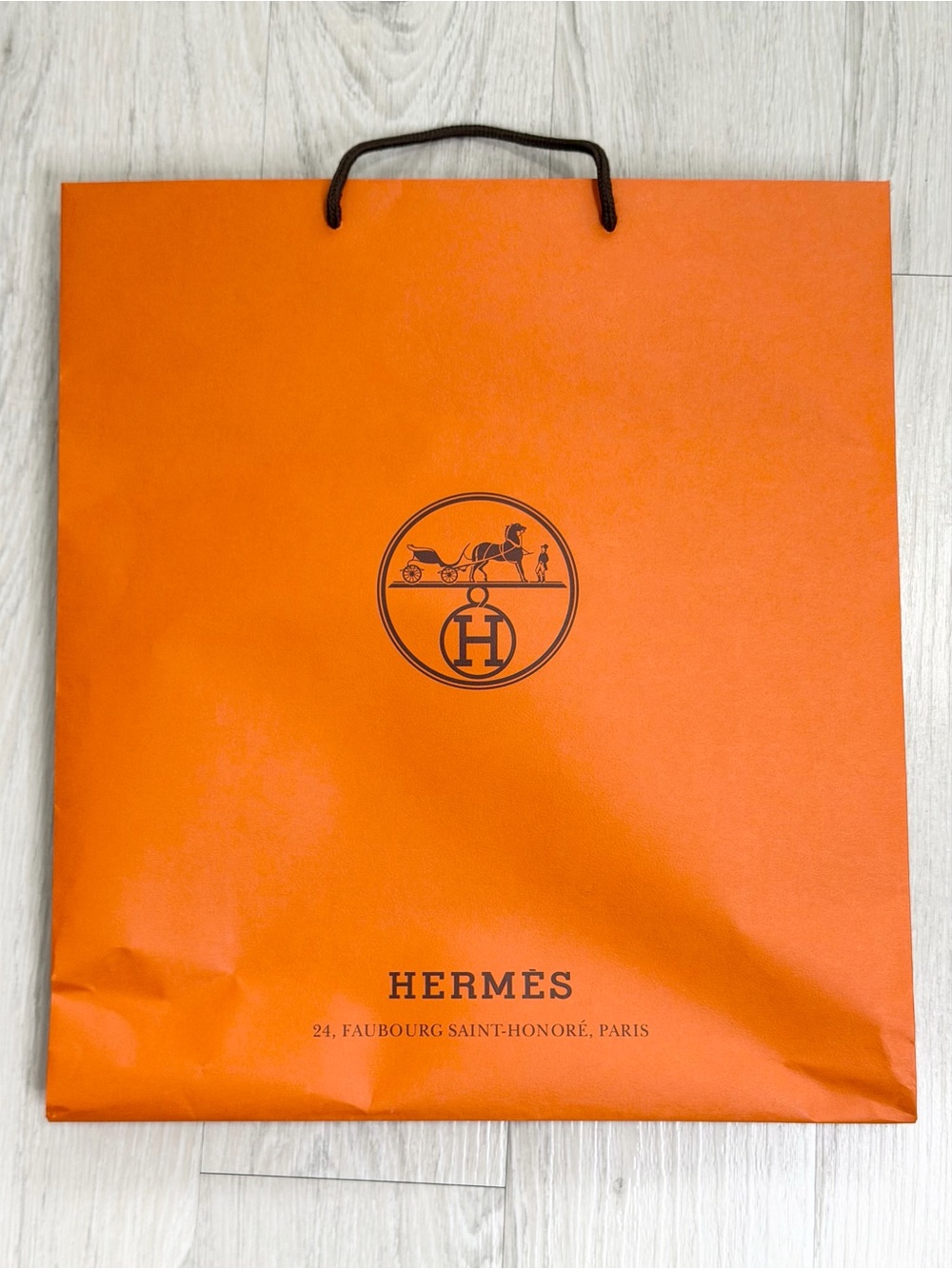 Hermes Large Orange Shopping Bag Luxury Bags Packaging